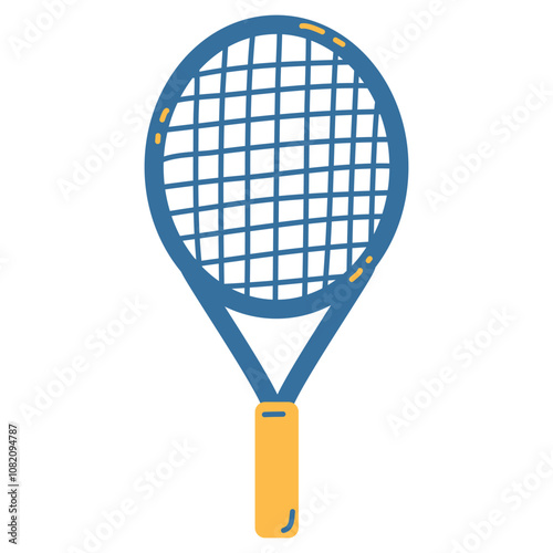 Tennis, vector illustration in trendy flat style