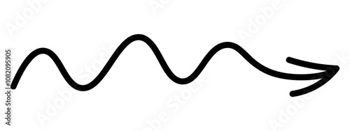 Fotografia Arrow wavy