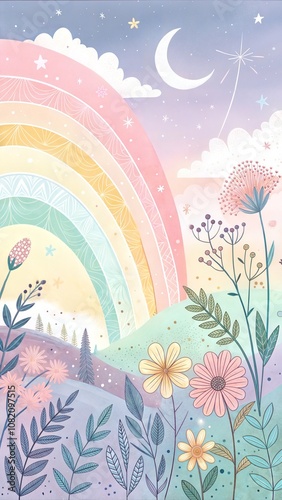 Dreamy Pastel Abstract Background