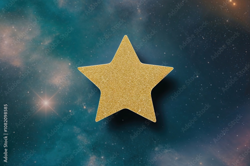 Isolated Star Cutout Against Celestial Background for Stunning Visuals Isolated Star Cutout Against Celestial Background for Stunning Visuals