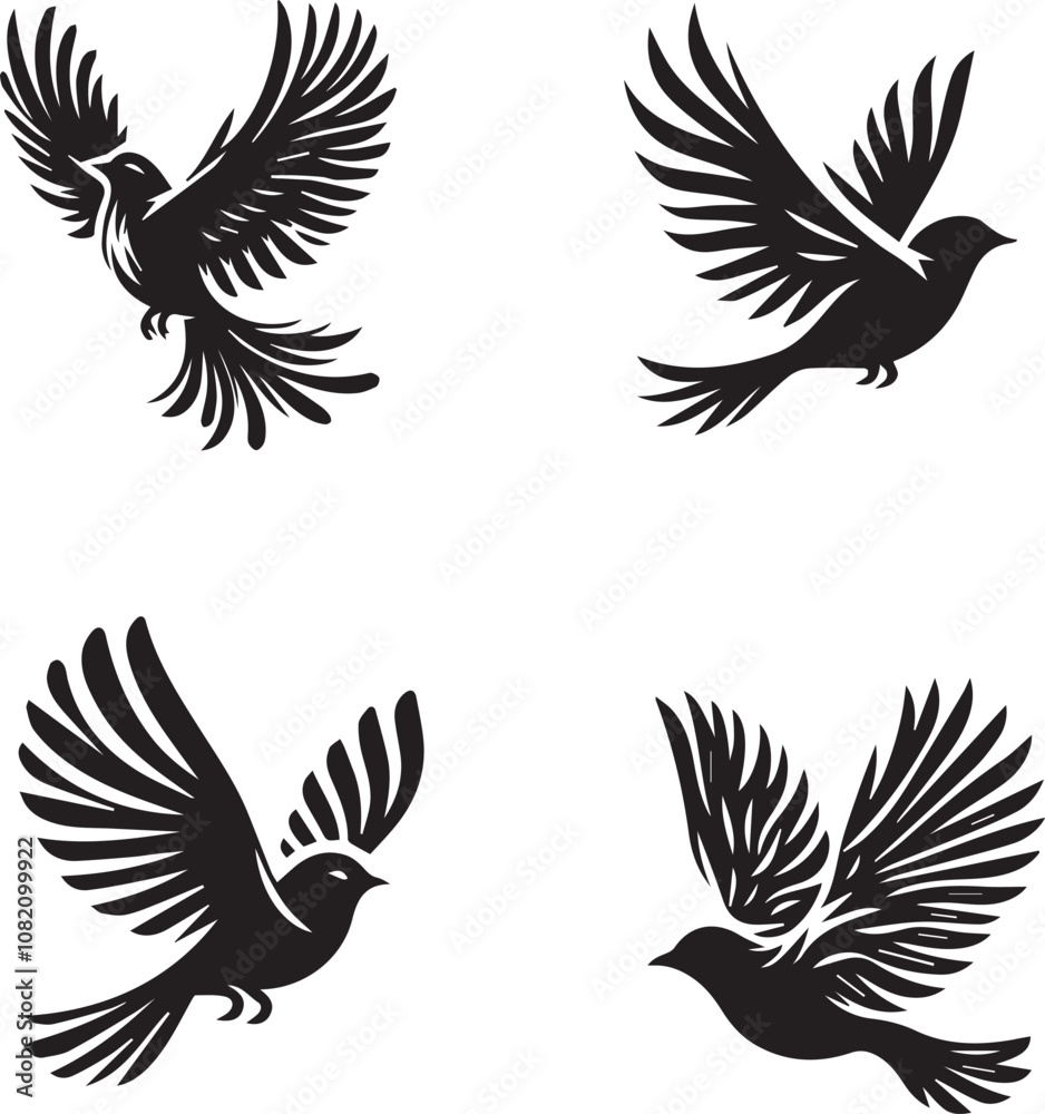 birds in flight silhouette birds in flight silhouette