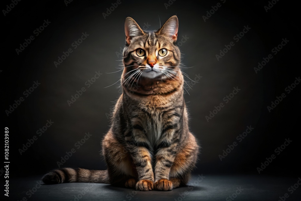 Stunning portrait of a cat set against a sleek black background, capturing the essence of feline beauty. A must-have for cat enthusiasts and art lovers alike. Stunning portrait of a cat set against a sleek black background, capturing the essence of feline beauty. A must-have for cat enthusiasts and art lovers alike.