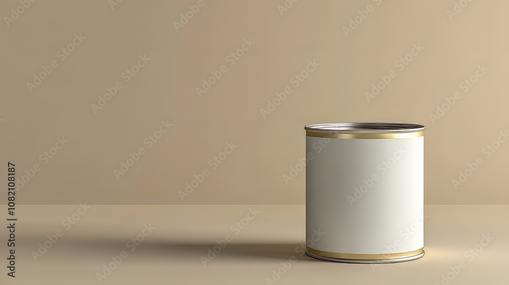Food tin can mockup with blank white label isolated. canned food. Ultra realistic. Photorealistic hypermaximalist advertising photography hyper realistic fine detail Food tin can mockup with blank white label isolated. canned food. Ultra realistic. Photorealistic hypermaximalist advertising photography hyper realistic fine detail