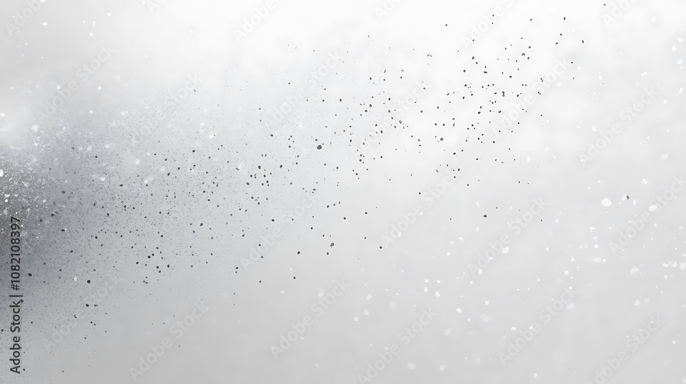 Obraz premium Abstract white background with scattered black dots.