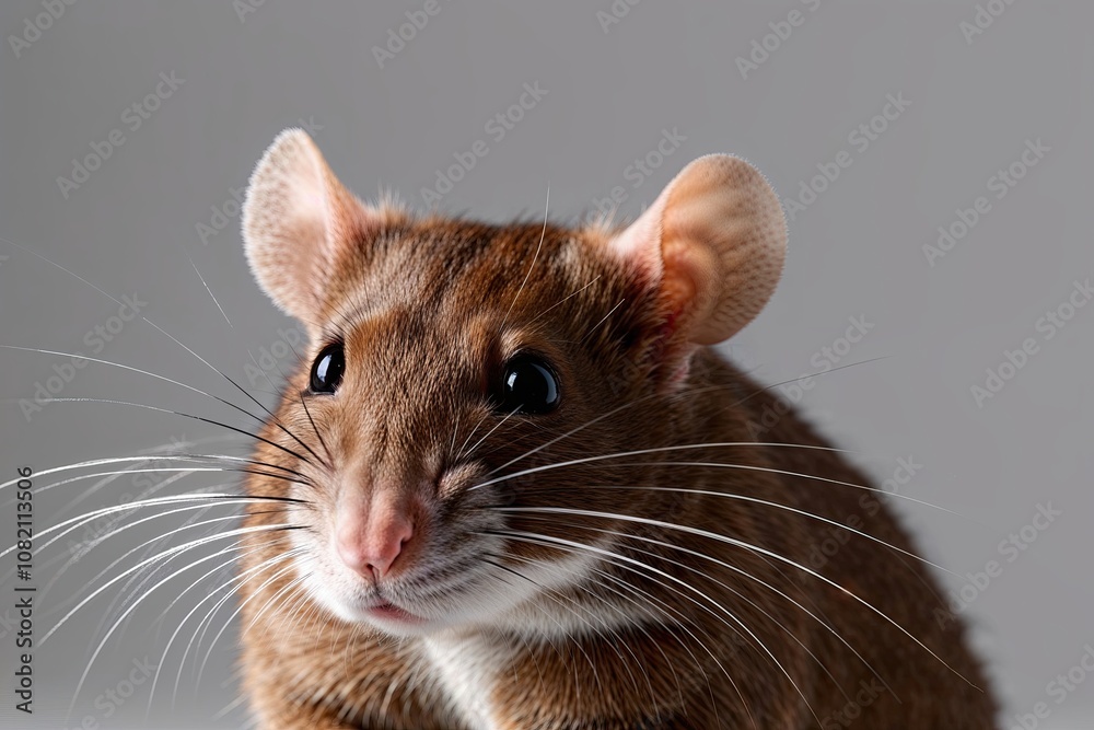 Brown Rat Headshot Isolated on Transparent Background Brown Rat Headshot Isolated on Transparent Background