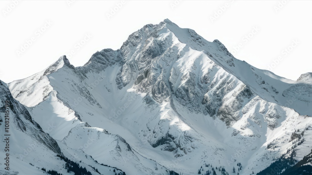 Majestic Mountain Peak: A snow-capped peak rises dramatically against a clear sky, showcasing the raw beauty and grandeur of nature. The image evokes a sense of awe and wonder. Majestic Mountain Peak: A snow-capped peak rises dramatically against a clear sky, showcasing the raw beauty and grandeur of nature. The image evokes a sense of awe and wonder.