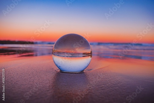 Sunset Lensball photo