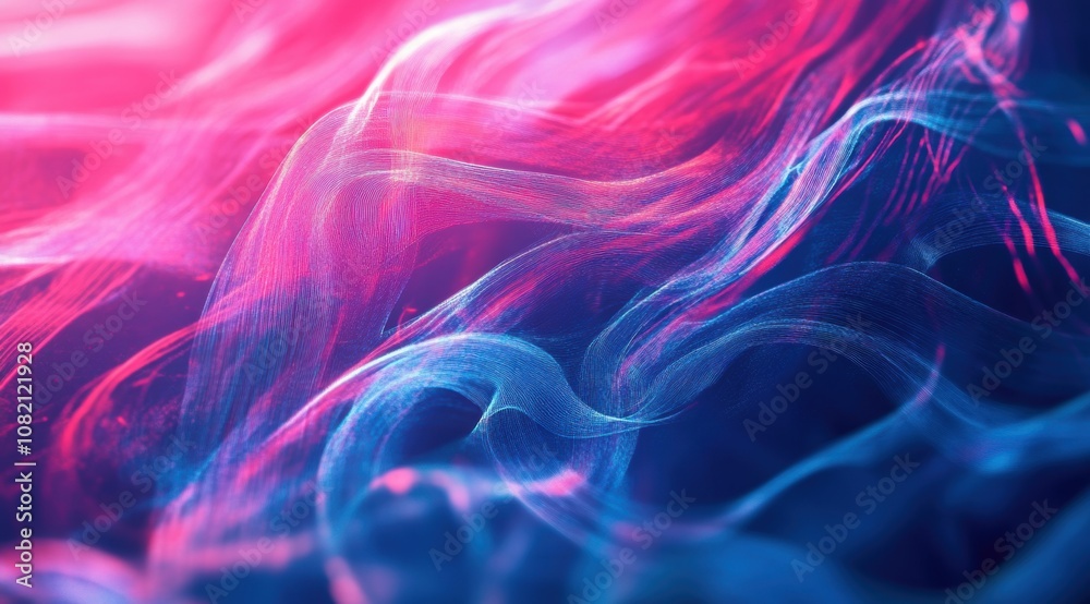 Obraz premium digital background for network abilities, technological processes. pimk and blue colors