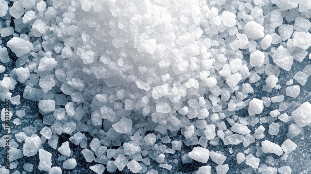 A pile of white sugar sits on a table, ready for use A pile of white sugar sits on a table, ready for use