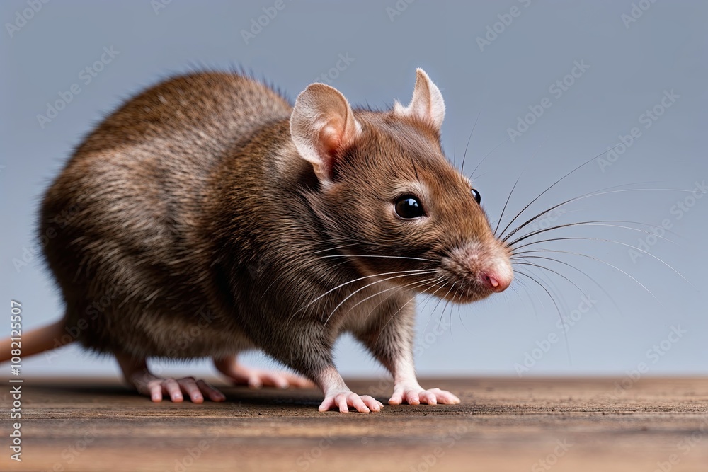 Isolated Brown Fur Rat Image on Transparent Background Isolated Brown Fur Rat Image on Transparent Background