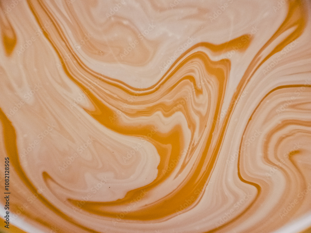 abstract texture resulting from coffee in a cup abstract texture resulting from coffee in a cup