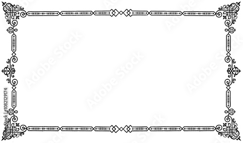 19世紀活版印刷　飾り罫