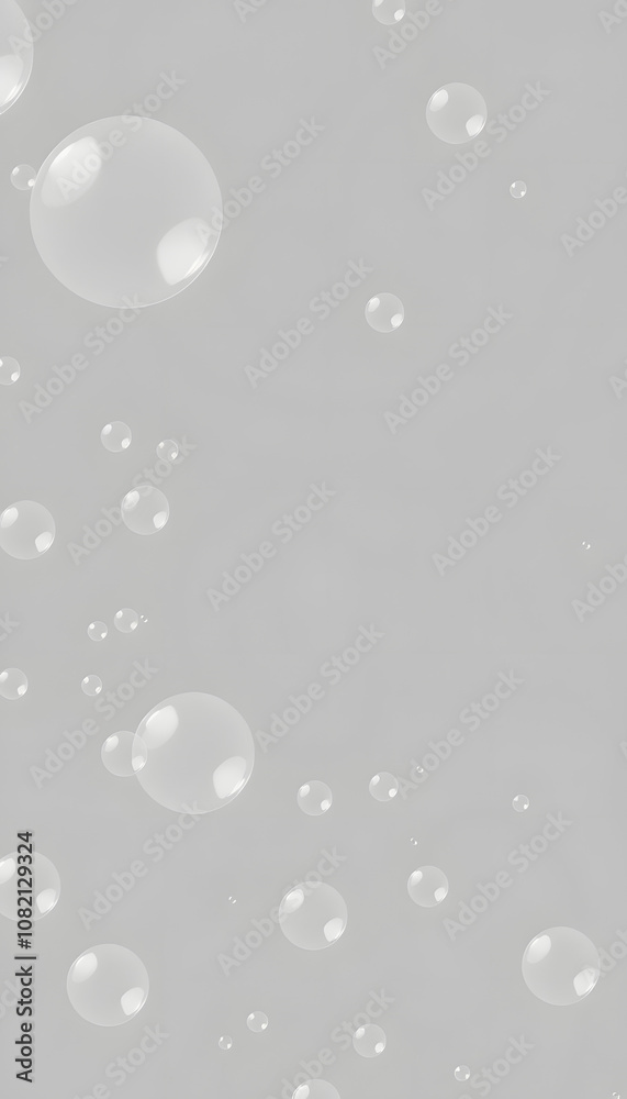 Transparent soap bubble pattern on a gray background wallpaper, grunge Transparent soap bubble pattern on a gray background wallpaper, grunge