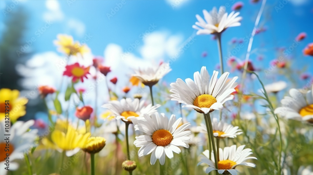 field of daisies