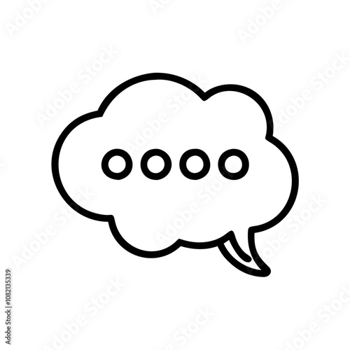 Speech bubble icon representing communication and dialogue

