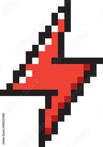 Lightning Bolt Pixel Icon