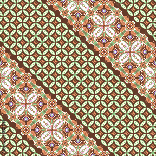 Seamless Traditional Javanese Batik Pattern 08 November 2024 photo