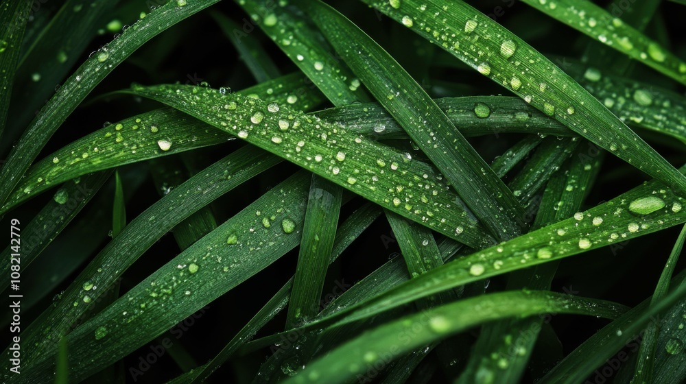 dark green grass texture, wet and dewy surface, rich tones, subtle lighting, seamless background, realistic, outdoor sports atmosphere dark green grass texture, wet and dewy surface, rich tones, subtle lighting, seamless background, realistic, outdoor sports atmosphere