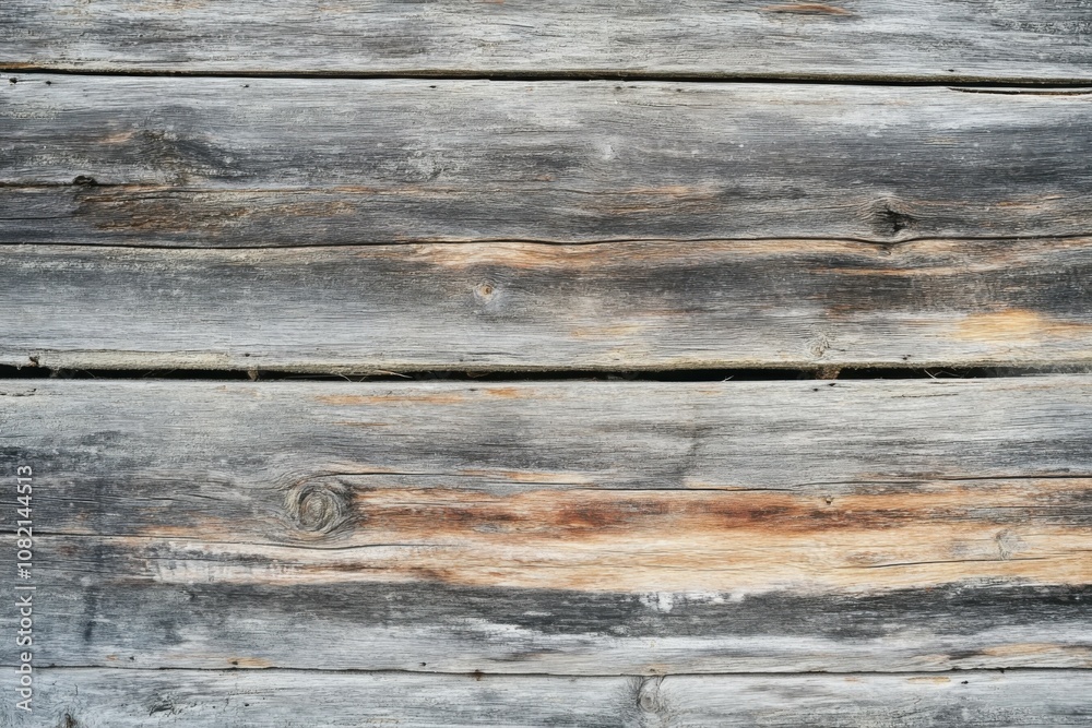 Reclaimed barn wood surface featuring weathered textures and a mix of gray and brown shades, conveying a rustic charm ideal for interior design backgrounds Reclaimed barn wood surface featuring weathered textures and a mix of gray and brown shades, conveying a rustic charm ideal for interior design backgrounds