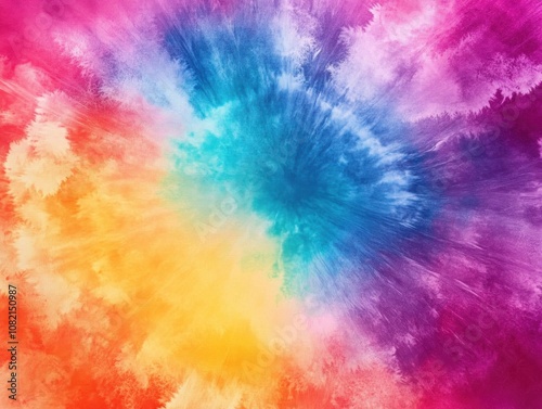 Wallpaper Mural Vibrant Abstract Rainbow Explosion Featuring Swirls of Color and Dynamic Texture for Creative Backgrounds and Artistic Projects Torontodigital.ca