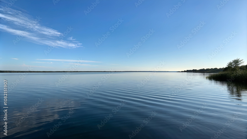 blue sky in water blue sky in water