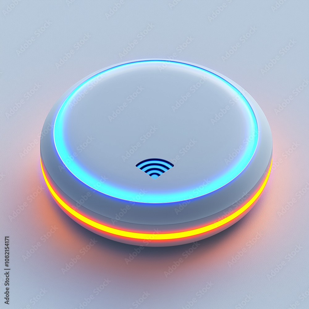 The new sleek wireless device lights up in vibrant colors to show active connection status The new sleek wireless device lights up in vibrant colors to show active connection status