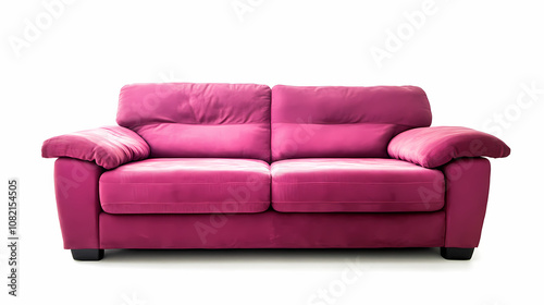 photo of a modern couch isolates on a white background 