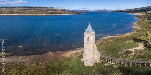 Church of Villanueva de Las Rozas, Known as the “Cathedral of the Fishes”, Las Rozas de Valdearroyo, Campoo, Cantabria, Spain photo