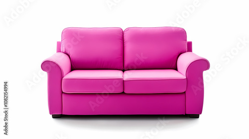 photo of a modern couch isolates on a white background 