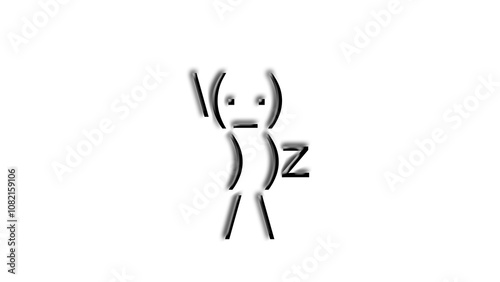 dancing figure keyboard signs black