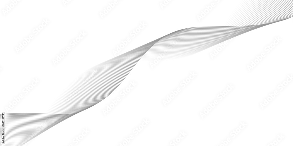 abstract smooth flowing lines. vector wave background. Dynamic sound wave isolated on white background. Musical particle pulsing abstract smooth flowing lines. vector wave background. Dynamic sound wave isolated on white background. Musical particle pulsing