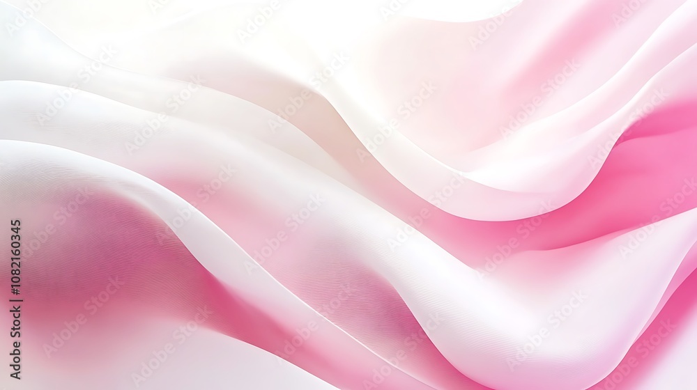 Abstract pink and white fabric texture with soft waves. Abstract pink and white fabric texture with soft waves.