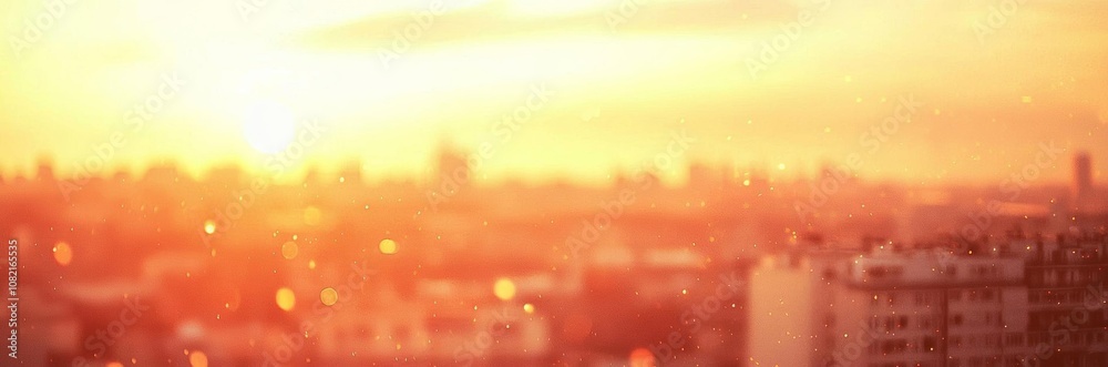 Rooftop party blur city background of blurry sunrise or happy golden hour sunset evening with heatwave Rooftop party blur city background of blurry sunrise or happy golden hour sunset evening with heatwave