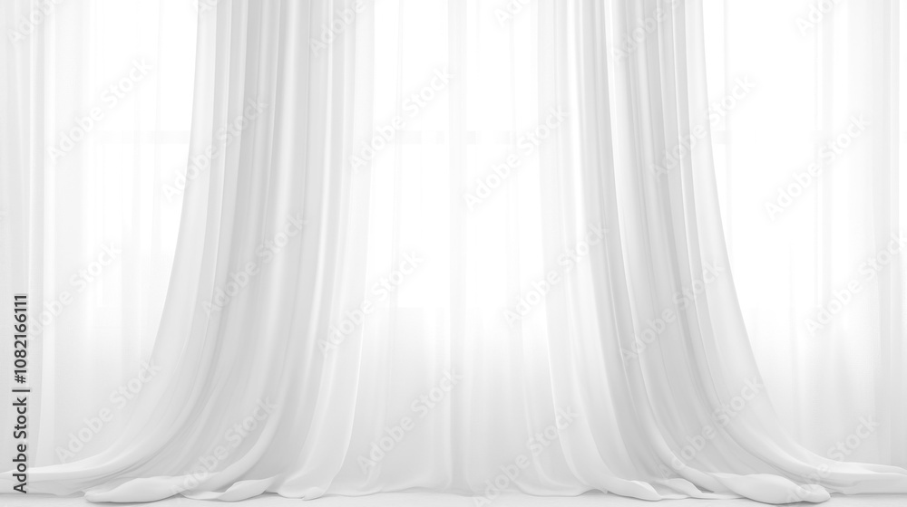 Soft white curtains background for graphic design or wallpaper. Soft white curtains background for graphic design or wallpaper.