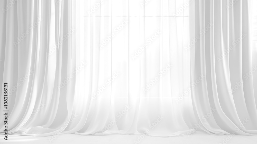 Soft white curtains background for graphic design or wallpaper. Soft white curtains background for graphic design or wallpaper.