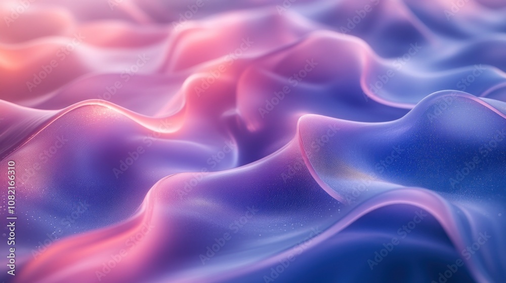 Obraz premium Abstract Wavy Texture with Pastel Colors