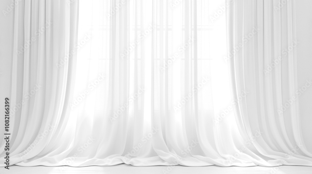 Soft white curtains background for graphic design or wallpaper. Soft white curtains background for graphic design or wallpaper.