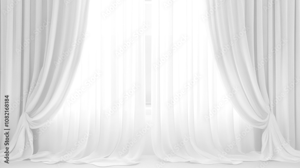 Soft white curtains background for graphic design or wallpaper. Soft white curtains background for graphic design or wallpaper.