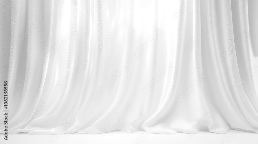 Soft white curtains background for graphic design or wallpaper. Soft white curtains background for graphic design or wallpaper.