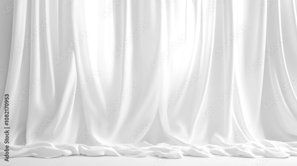 Soft white curtains background for graphic design or wallpaper. Soft white curtains background for graphic design or wallpaper.