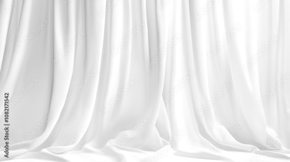 Soft white curtains background for graphic design or wallpaper. Soft white curtains background for graphic design or wallpaper.