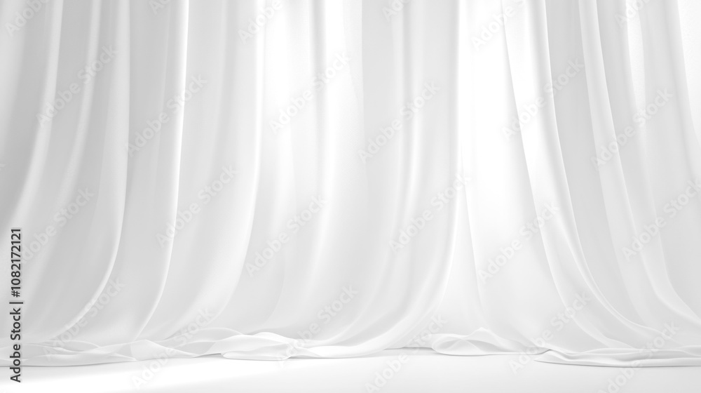 Soft white curtains background for graphic design or wallpaper. Soft white curtains background for graphic design or wallpaper.