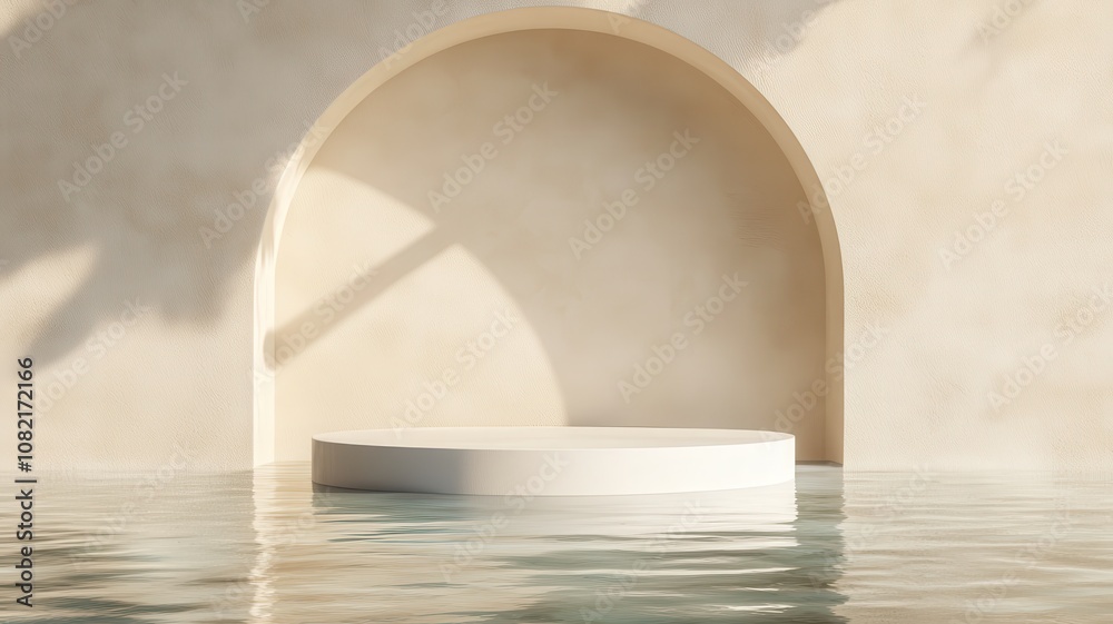 3d background product display podium scene with leaf geometric platform,cloud and sky, palm shadows and white stone podium,Mockup for eco beauty cosmetic advertising,Copy space. 3d background product display podium scene with leaf geometric platform,cloud and sky, palm shadows and white stone podium,Mockup for eco beauty cosmetic advertising,Copy space.