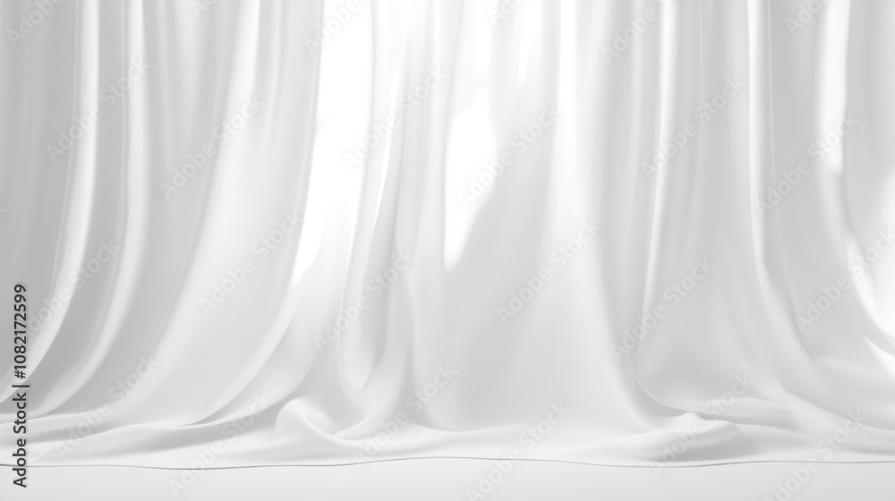 Soft white curtains background for graphic design or wallpaper. Soft white curtains background for graphic design or wallpaper.