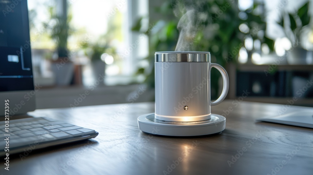 Hot Drink on a Warmer. Hot Drink on a Warmer.