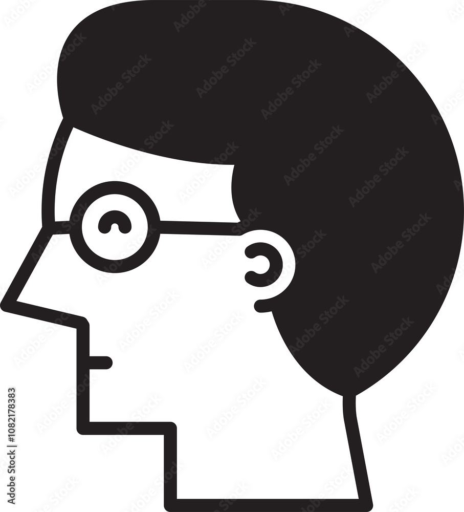Male Face Avatar Illustration Male Face Avatar Illustration