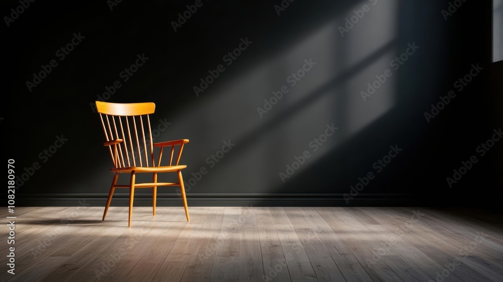 Shadowy room with dark tones, capturing solitude and emotional void, minimal design, Room of Depression, shadow loneliness Shadowy room with dark tones, capturing solitude and emotional void, minimal design, Room of Depression, shadow loneliness