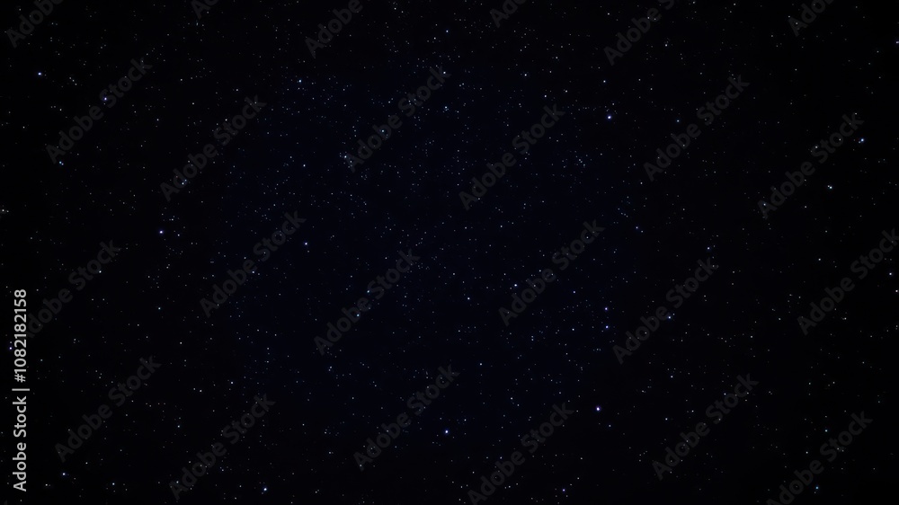 Obraz premium Night sky filled with sparkling stars against a black backdrop, astronomy, sparkling