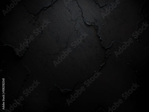 Bold 3D Black Background with Contrast Textures for Dynamic Visuals