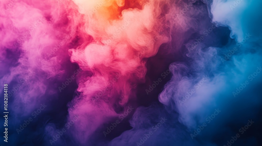 effect swirling in the air with rainbow hues, Generative AI effect swirling in the air with rainbow hues, Generative AI